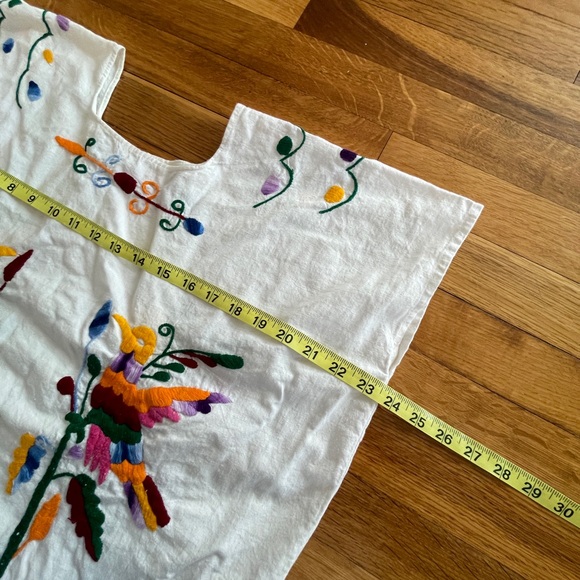 Vintage Colorful Mexican Embroidered Dress - Picture 4 of 5